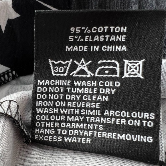 NWT Killstar Under The Stars Leggings Black White Size XXL - Picture 8 of 12